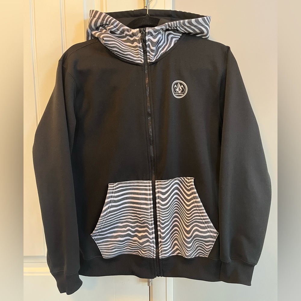 Volcom zip up Hoodie -Grohman Fleece S-M
